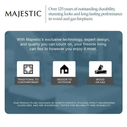 Majestic Meridian 36" Direct Vent Fireplace [MER36N/L] (SAK36135) - Phoenix Fire Art Store