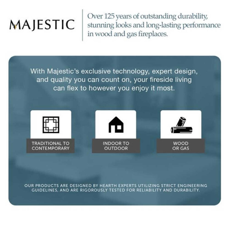 Majestic Meridian 36" Direct Vent Fireplace [MER36N/L] (SAK36135)