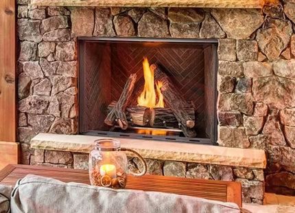 Majestic Courtyard 55K BTU 42" Traditional Outdoor Gas Fireplace With Stacked Concrete Refractory [ODCOUG-42TS] (SAK75312) - Phoenix Fire Art Store