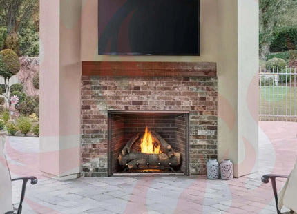 Majestic Courtyard 55K BTU 42" Traditional Outdoor Gas Fireplace With Stacked Concrete Refractory [ODCOUG-42TS] (SAK75312) - Phoenix Fire Art Store