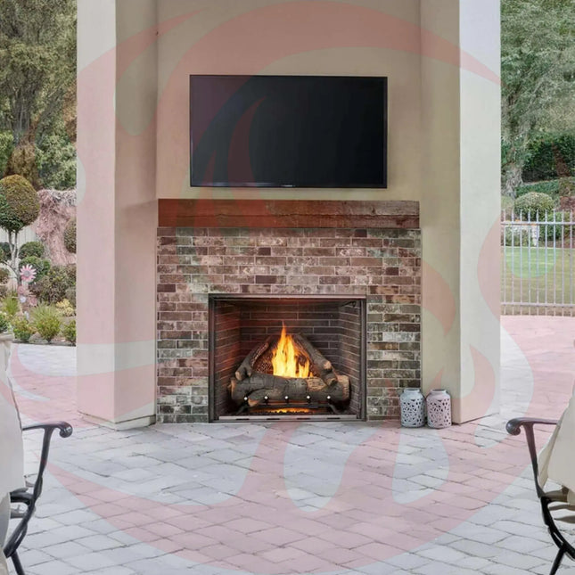 Majestic Courtyard 55K BTU 42" Traditional Outdoor Gas Fireplace With Stacked Concrete Refractory [ODCOUG-42TS] (SAK75312) - Phoenix Fire Art Store