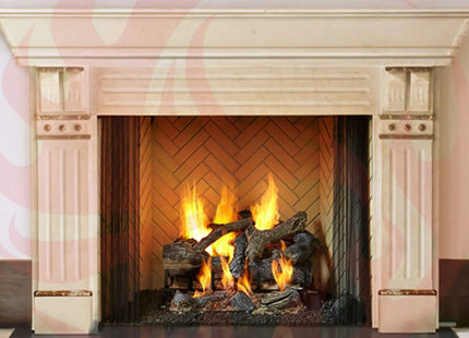 Majestic Ashland 36" Open Wood Burning Fireplace [ASH36] (SAK81529) - Phoenix Fire Art Store
