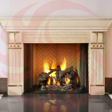 Majestic Ashland 36" Open Wood Burning Fireplace [ASH36] (SAK81529) - Phoenix Fire Art Store
