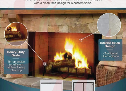Majestic Biltmore Radiant 36" Open Wood Burning Fireplace [SB60] (SAK13487) - Phoenix Fire Art Store