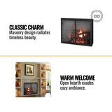 Majestic Biltmore Radiant 36" Open Wood Burning Fireplace [SB60] (SAK13487)