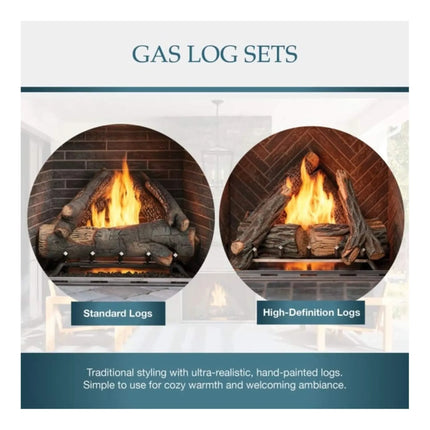 Majestic Courtyard 55K BTU 42" Traditional Outdoor Gas Fireplace With Stacked Concrete Refractory [ODCOUG-42TS] (SAK75312) - Phoenix Fire Art Store