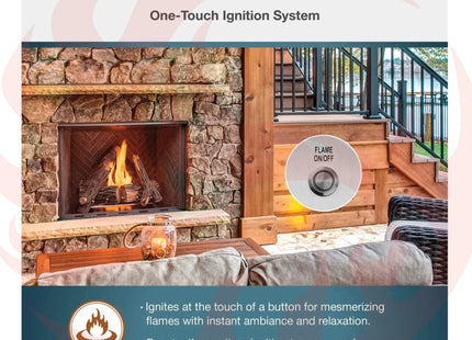 Majestic Courtyard 55K BTU 36" Traditional Outdoor Gas Fireplace (No Refractory) [ODCOUG-36NR] (SAK74218) - Phoenix Fire Art Store
