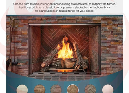 Majestic Courtyard 55K BTU 36" Traditional Outdoor Gas Fireplace (No Refractory) [ODCOUG-36NR] (SAK74218) - Phoenix Fire Art Store