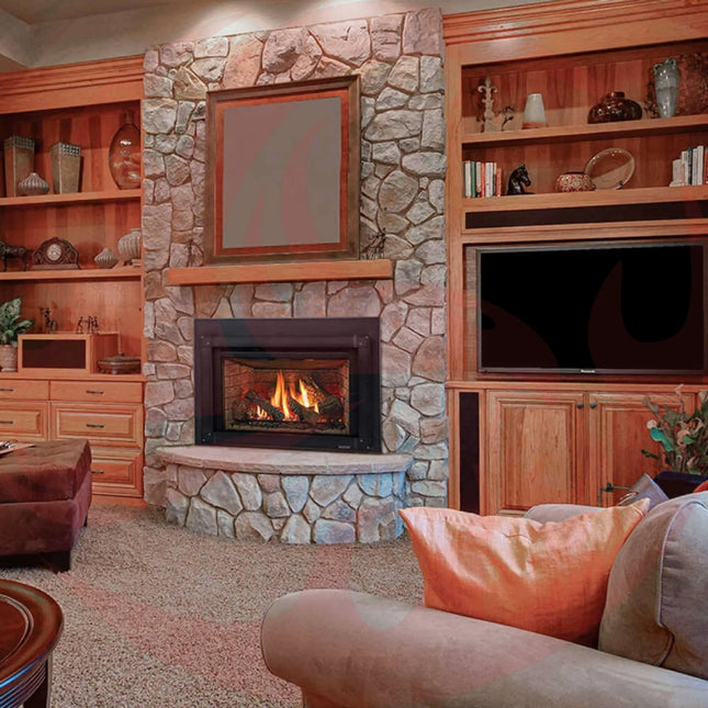 Majestic Meridian 36" Platinum Natural Gas Fireplace [MER36PN] (SAK43751) - Phoenix Fire Art Store