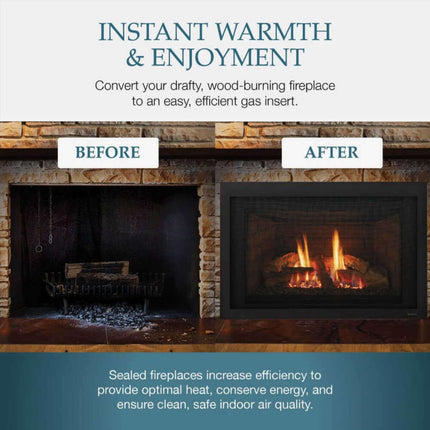 Majestic Jasper 30" Direct Vent Natural Gas Insert [JASPER30IN] (SAK21396) - Phoenix Fire Art Store