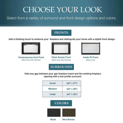 Majestic Jasper 30" Direct Vent Natural Gas Insert [JASPER30IN] (SAK21396) - Phoenix Fire Art Store