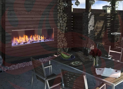 Majestic Lanai 48" Single Sided Linear Outdoor Gas Fireplace [ODLANAIG-48] (SAK95127) - Phoenix Fire Art Store