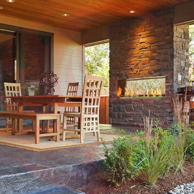 Majestic Lanai 48" Single Sided Linear Outdoor Gas Fireplace [ODLANAIG-48] (SAK95127) - Phoenix Fire Art Store