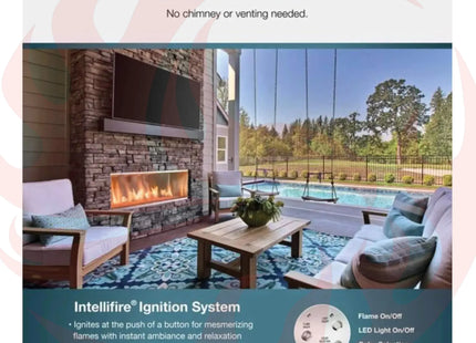 Majestic Lanai 48" Single Sided Linear Outdoor Gas Fireplace [ODLANAIG-48] (SAK95127) - Phoenix Fire Art Store