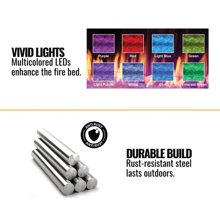 Majestic Lanai 48" Single Sided Linear Outdoor Gas Fireplace [ODLANAIG-48] (SAK95127) - Phoenix Fire Art Store