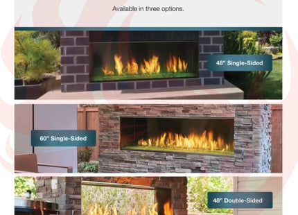 Majestic Lanai 48" Single Sided Linear Outdoor Gas Fireplace [ODLANAIG-48] (SAK95127) - Phoenix Fire Art Store