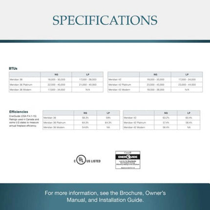 Majestic Meridian 36" Direct Vent Fireplace [MER36N/L] (SAK36135) - Phoenix Fire Art Store