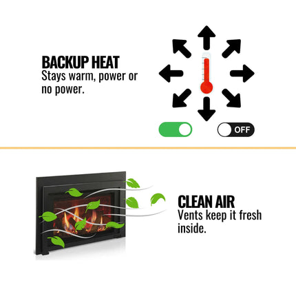 Majestic Ruby 25" Direct Vent Insert [RUBY25IN/IL] (SAK78432) - Phoenix Fire Art Store