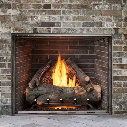 Majestic Traditional Stacked Brick Courtyard Outdoor Gas Fireplace [ODCOUG-36/42SSL] (SAK95813) - Phoenix Fire Art Store