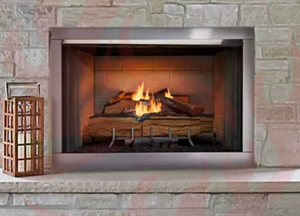 Majestic Vesper 42" Traditional Concrete Refractory Outdoor Gas Fireplace [VOFB42-T] (SAK61435) - Phoenix Fire Art Store