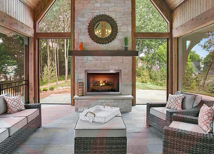 Majestic Vesper 42" Traditional Concrete Refractory Outdoor Gas Fireplace [VOFB42-T] (SAK61435) - Phoenix Fire Art Store