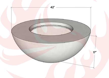 Conique | Concrete Fire Bowl - Phoenix Fire Art Store
