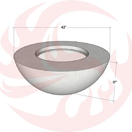Conique | Concrete Fire Bowl - Phoenix Fire Art Store