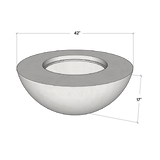 Conique | Concrete Fire Bowl - Phoenix Fire Art Store