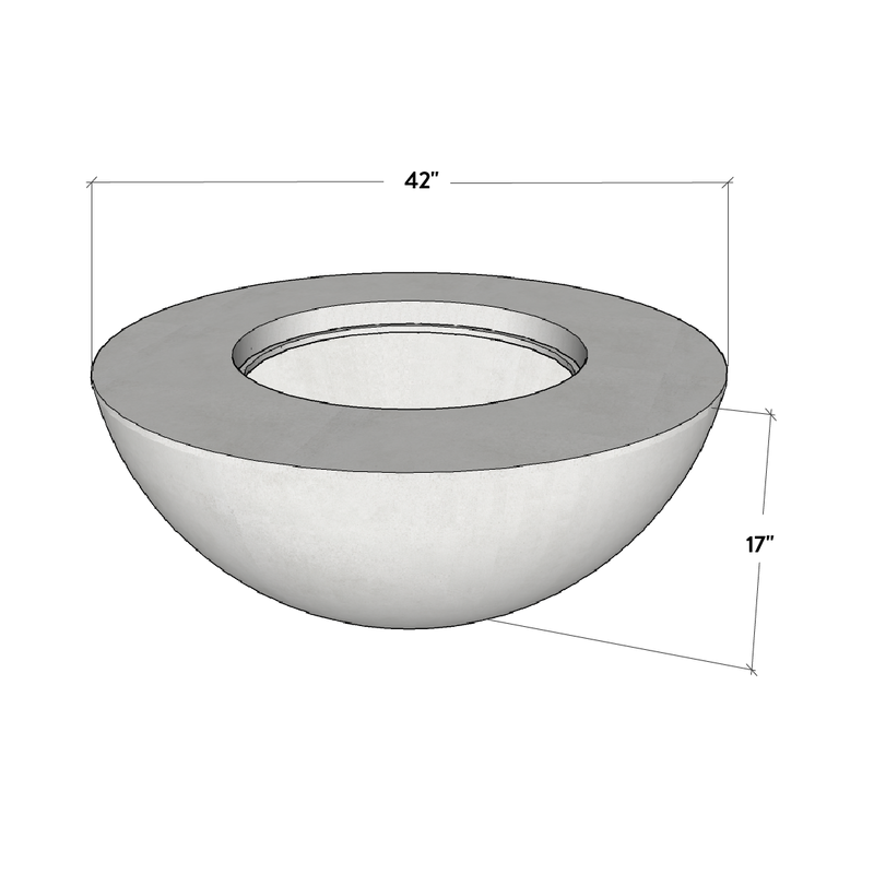 Conique | Concrete Fire Bowl - Phoenix Fire Art Store