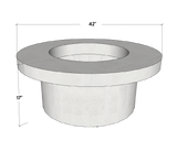 Mirasol - Circular Concrete Fire Pit Table - Phoenix Fire Art Store