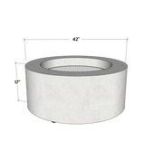 Kylindros - Cylinder Concrete Fire Pit Table - Phoenix Fire Art Store