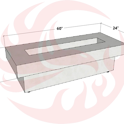 Terraza | Concrete Fire Pit Table - Phoenix Fire Art Store