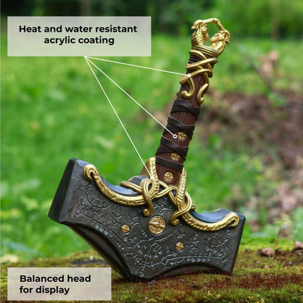 Mjolnir hammer steel version 26.45lb Glow-in-the-Dark Runes