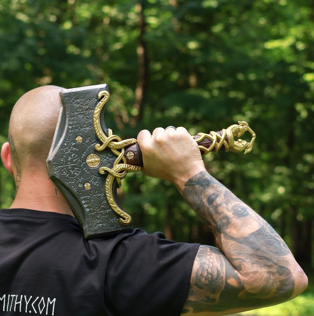Mjolnir hammer steel version 26.45lb Glow-in-the-Dark Runes