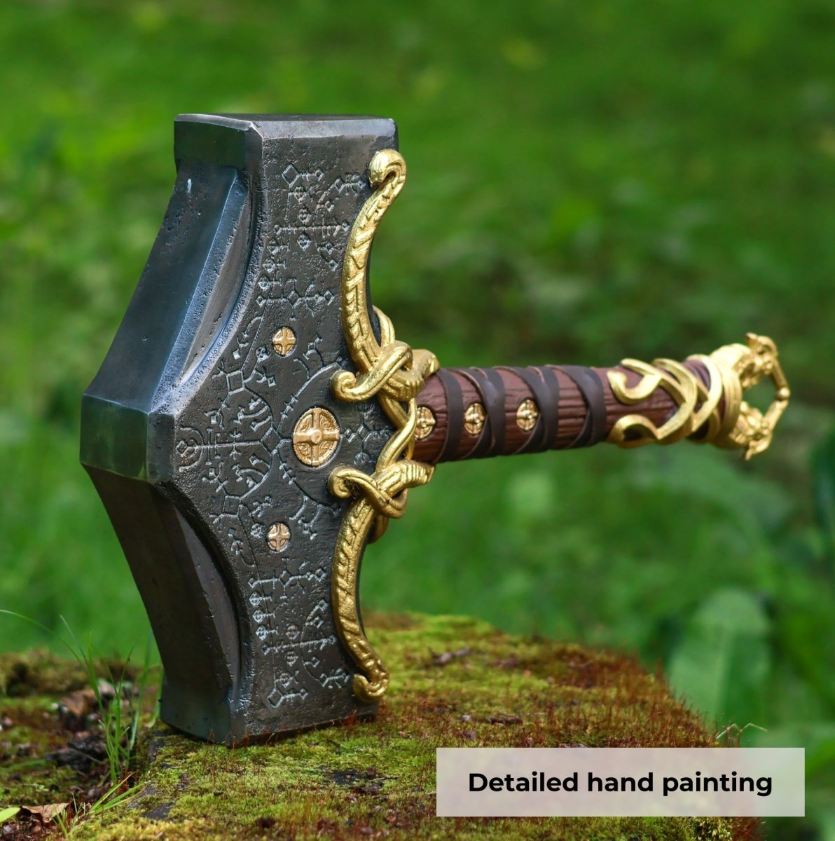 Mjolnir hammer steel version 26.45lb Glow-in-the-Dark Runes