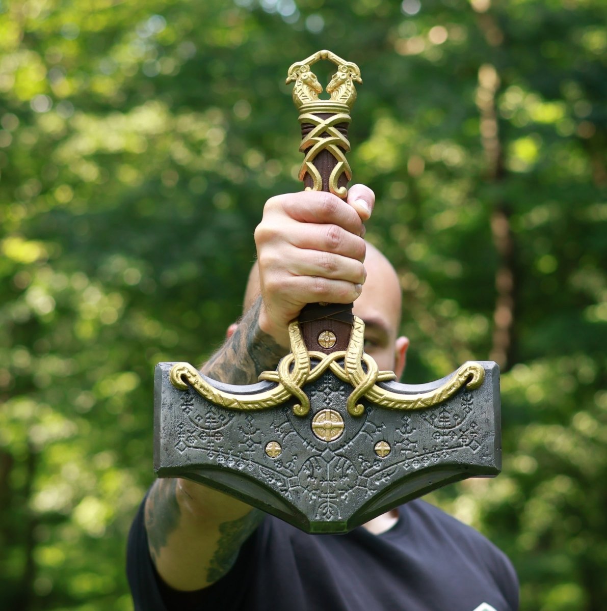 Mjolnir hammer steel version 26.45lb Glow-in-the-Dark Runes