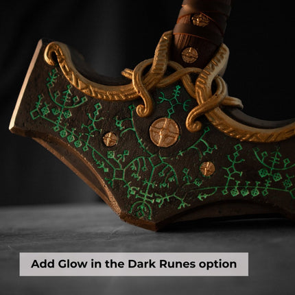Mjolnir hammer steel version 26.45lb Glow-in-the-Dark Runes