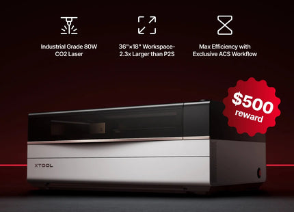 xTool P3 80W Flagship CO2 Laser Cutter with Intelligent Automation xTool