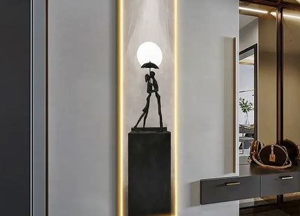 Abstract Art LED Wall Lamp - Modern Home Decor Light Decorbites