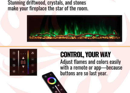 Modern Flames Landscape Pro Slim 68-Inch Built-In Linear Electric Fireplace [LPS-6814] (SAK32109) SAKSBY WHOLESALE