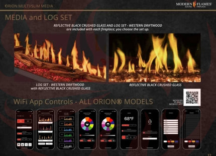 Modern Flames Orion Multi 60" Heliovision Built-In Electric Fireplace [OR60-MULTI] (SAK73095) SAKSBY WHOLESALE