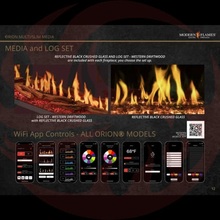 Modern Flames Orion Multi 60" Heliovision Built-In Electric Fireplace [OR60-MULTI] (SAK73095) SAKSBY WHOLESALE