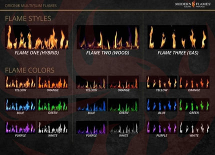 Modern Flames Orion Multi 60" Heliovision Built-In Electric Fireplace [OR60-MULTI] (SAK73095) SAKSBY WHOLESALE