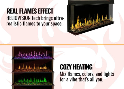Modern Flames Orion Multi 60" Heliovision Built-In Electric Fireplace [OR60-MULTI] (SAK73095) SAKSBY WHOLESALE