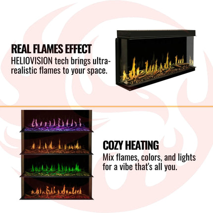 Modern Flames Orion Multi 60" Heliovision Built-In Electric Fireplace [OR60-MULTI] (SAK73095) SAKSBY WHOLESALE