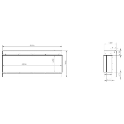 Modern Flames Redstone 30" Built-In Traditional Electric Fireplace [RS-3021] (SAK84729) SAKSBY WHOLESALE