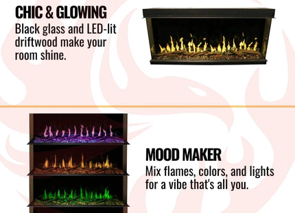 Modern Flames Orion Multi 52" Heliovision Multi-View Electric Fireplace [OR52-MULTI] (SAK92056) - Phoenix Fire Art Store