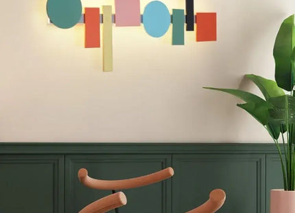 LED Acrylic Wall Lamp - Colorful Iron Art for Living Room Decorbites