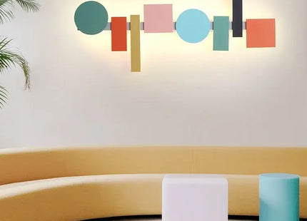 LED Acrylic Wall Lamp - Colorful Iron Art for Living Room Decorbites