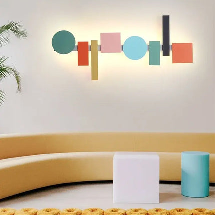 LED Acrylic Wall Lamp - Colorful Iron Art for Living Room Decorbites